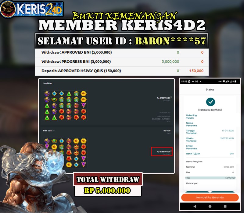 JACKPOT MAIN GAME SLOT OLYMPUS 17 APRIL 2025